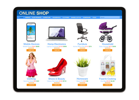 Product page of an online store