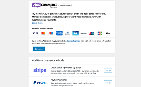 Payment Options in WooCommerce