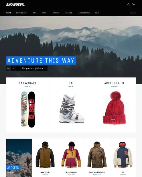 Shopify free themes-Venture